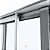 PORTA DE CORRER 2 FOLHAS (1 FIXA) ALUMÍNIO BRILHANTE COM FECHADURA VIDRO LISO - LINHA PREMIUM - Imagem 3