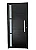 PORTA LAMBRIL DUPLO 1 VISOR ALUMÍNIO PRETO COM PUXADOR 60CM - LINHA PREMIUM - Imagem 2