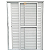 PORTA BALCÃO 3 FOLHAS MÓVEIS ALUMÍNIO BRANCO C/ FECHADURA DUPLA VIDRO LISO - LINHA PREMIUM - Imagem 3