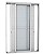 PORTA BALCÃO 3 FOLHAS MÓVEIS ALUMÍNIO BRANCO C/ FECHADURA DUPLA VIDRO LISO - LINHA PREMIUM - Imagem 2