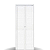 PORTA ALUMÍNIO CAMARÃO LAMBRIL DUPLO BRANCO COM TRINCO- LINHA PREMIUM - Imagem 2