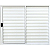 JANELA VENEZIANA 3 FLS ALUMÍNIO BRANCO S/ GRADE - LINHA 18 RESISTENCE - Imagem 1