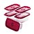 Conjunto 5 Potes Pop 150 ml Retangular - Imagem 2