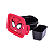 Kit Marmita com Divisória 850 ml e Garrafa 600 ml Homem Aranha Mickey Plasútil - Imagem 8