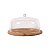 Boleira de Bambu Porta Bolo com Tampa Cúpula Keep Ou - Imagem 5