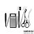 Conjunto Kit Sobrancelha 4 Pçs Tesoura Pente Espelho Lanossi - Imagem 5
