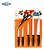 Conj. Facas 6pcs Cross Brinox Preto/branco - Imagem 1