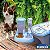 Comedouro e Bebedouro Para Pet com Garrafa 1 Litro Plasútil - Imagem 1