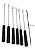 Conjunto 6 Garfos Inox Preto P/ Fondue Petisco Brinox Carne - Imagem 4