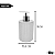 Dispenser Porta Sabonete Líquido Groove 400 ml Banheiro Pia Ou - Imagem 4
