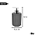 Dispenser Porta Sabonete Líquido Groove 400 ml Banheiro Pia Ou - Imagem 6