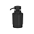 Porta Sabonete Líquido 300 ml Dorica Válvula Preta Pia Banheiro Ou - Imagem 4