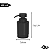 Porta Sabonete Líquido 300 ml Dorica Válvula Preta Pia Banheiro Ou - Imagem 5