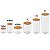 Kit 6 Potes Herméticos Tampa de Bambu Porta Mantimentos Keep - Imagem 2