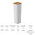 Kit 6 Potes com Tampa de Bambu Herméticos Branco Mantimentos Organizador Keep Ou - Imagem 8