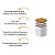 Kit 6 Potes com Tampa de Bambu Herméticos Branco Mantimentos Organizador Keep Ou - Imagem 9