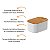 Kit 3 Potes Herméticos Branco com Tampa de Bambu Porta Mantimento Keep Ou - Imagem 6