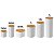 Kit 6 Potes Herméticos Quadrado Branco com Etiquetas Adesivas Mantimento Keep - Imagem 5