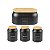 Kit 4 Latas Sense com Tampa de Bambu Biscoito Açúcar Café - Imagem 4
