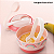Kit Caneca 330 ml e Pote De Papinha Com Amassador Bebe Infantil Plasútil - Imagem 1