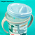 Kit Alimentação Prato Térmico + Canequinha 330Ml Com Alça Infantil Plasútil - Imagem 2