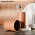 Kit 3 Peças para Banheiro Dispenser Porta Escova de Dente e Bandeja Bancada Ou - Imagem 2