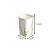 Kit De Banheiro Dispenser 420 Ml Escova Algodão Lixeira 9,3L - Imagem 6