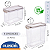 Kit 6 Potes Herméticos Porta Mantimento Empilhavel 3L E 1,9L - Imagem 7