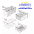 Kit Organizador Multiuso Clear Fresh 8pçs Cozinha Geladeira - Imagem 2