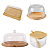 Kit 4 Pçs Porta Queijo Mantegueira Boleira Açucareiro Sense - Imagem 1