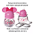 Garrafa Com Tampa e Orelha Infantil Canudo Silicone Disney - Imagem 4