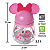 Garrafa Com Tampa e Orelha Infantil Canudo Silicone Disney - Imagem 2