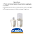 Kit Banheiro 2 Peças Porta Sabonete+Porta Escova Lavabo Dec - Imagem 3
