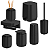 Kit Completo Para Banheiro Lixeira Dispenser Difusor Aura Ou - Imagem 1