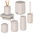 Kit Completo Para Banheiro Lixeira Dispenser Difusor Aura Ou - Imagem 3