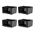 Conjunto 4 Cestos Flow Abertura Frontal Com tampa 16L - Imagem 4