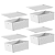 Conjunto 4 Cestos Multiuso Com Tampa Organizadora Empilhável Flow 12L Ou - Imagem 5