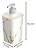 Porta Sabonete Liquido Dispenser Branco Marmore 420 Ml - Imagem 2