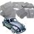Forração Fusca Carpete Do Assoalho Cinza Kit 11 Peças - Imagem 2
