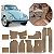 Forração Assoalho Fusca Carpete Luxo  11 Peças BEGE - Imagem 4