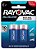 Pilha Alcalina Rayovac C média 1 Cartela com 2 Pilhas - Imagem 1