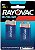 Bateria Alcalina Rayovac 9V Cartela com 2 Baterias - Imagem 1