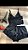 Baby Doll Renda e Cetim Preto - Imagem 1