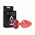 Plug Anal M em Metal Vermelho com Detalhe em Pedra - Hard - Imagem 1