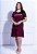 VESTIDO BABADO ALGODÃO - VIRTUOSA FLOR - COR BORDO - Imagem 3