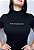 T-SHIRT GOLA ALTA - ABENÇOADA - ALTO RELEVO - COR PRETO - Imagem 4
