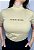 T-SHIRT GOLA ALTA  - ESCOLHIDA - ALTO RELEVO - COR BAMBU - Imagem 4