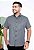 CAMISA SLIM  - ESTAMPADA - MANGA CURTA - COR PRETO - Imagem 1