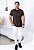 T-SHIRT MASCULINA - GOLA POLO - COR MARROM - Imagem 3
