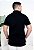 T-SHIRT MASCULINA - GOLA POLO BORDADO PRETO - COR PRETO - Imagem 3